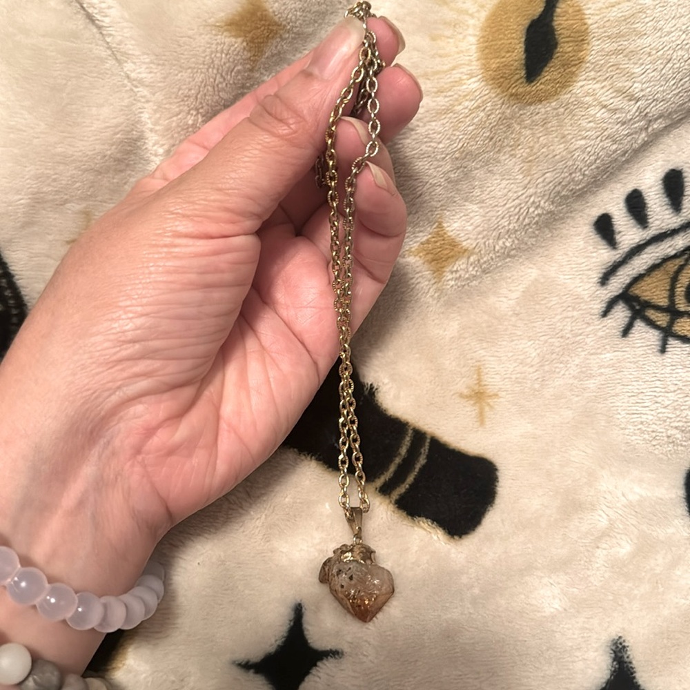Citrine Crystal necklace